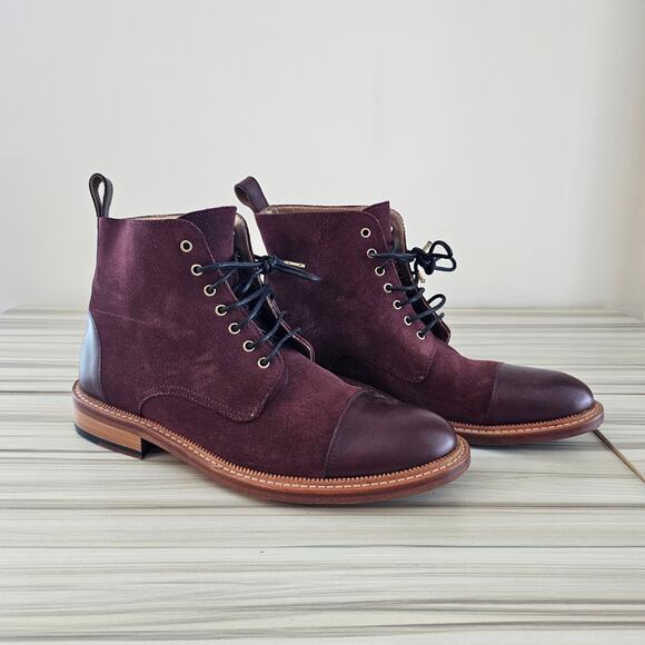 Taft Burgundy The Troy Suede Chukka Boot in Oxblood Size 39 / US 6 - Picture 1 of 9